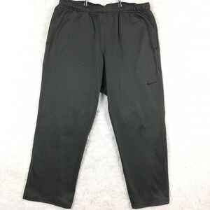 Nike Mens Pants Therma-fit Sweatpants Charcoal Gray Pull On Baggy Lounge XXL